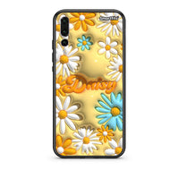 Thumbnail for huawei p20 pro Bubble Daisies θήκη από τη Smartfits με σχέδιο στο πίσω μέρος και μαύρο περίβλημα | Smartphone case with colorful back and black bezels by Smartfits