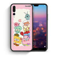 Thumbnail for Θήκη Huawei P20 Pro Cute Companion από τη Smartfits με σχέδιο στο πίσω μέρος και μαύρο περίβλημα | Huawei P20 Pro Cute Companion case with colorful back and black bezels