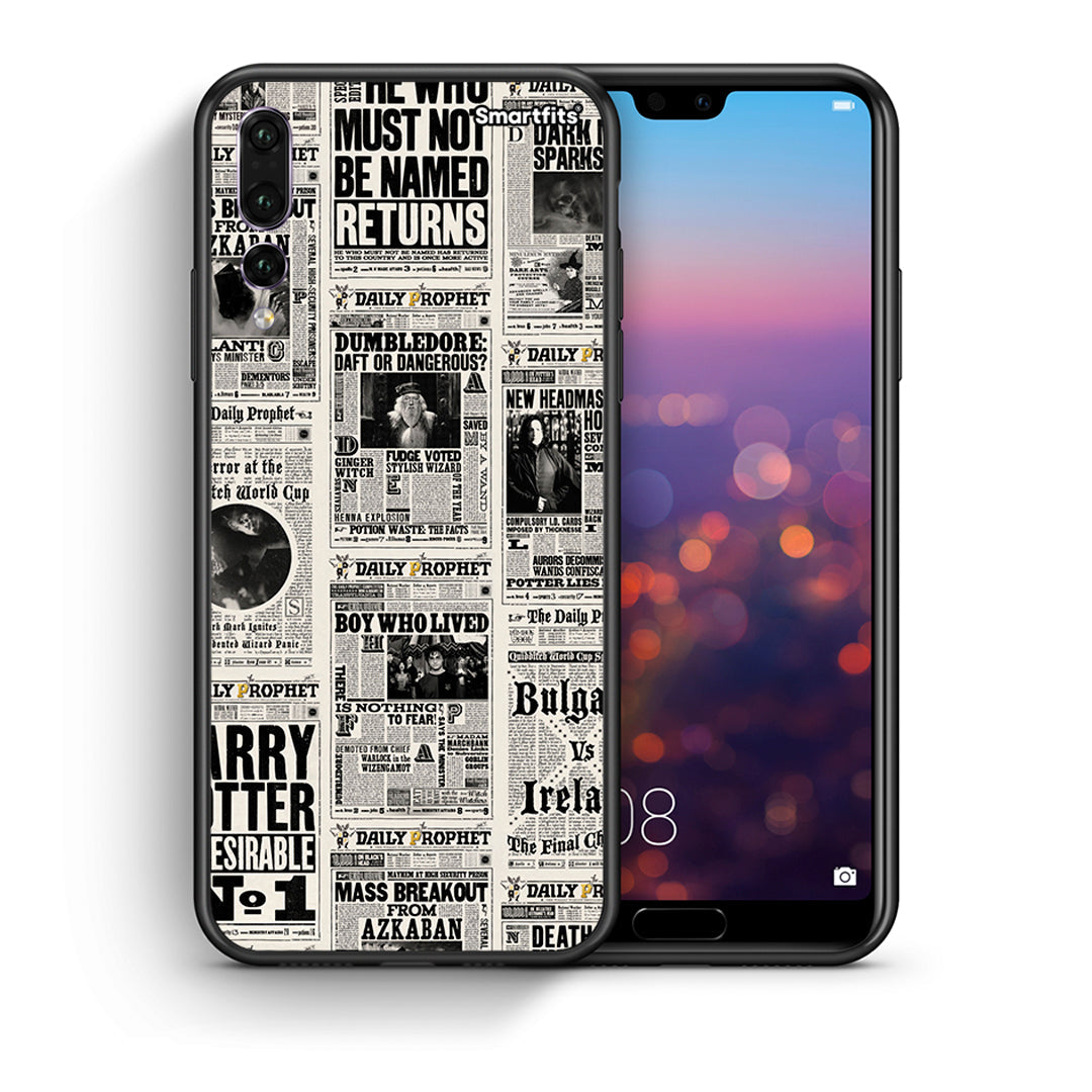 Θήκη Huawei P20 Pro Harry Paper από τη Smartfits με σχέδιο στο πίσω μέρος και μαύρο περίβλημα | Huawei P20 Pro Harry Paper case with colorful back and black bezels