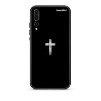 Thumbnail for huawei p20 pro White Cross θήκη από τη Smartfits με σχέδιο στο πίσω μέρος και μαύρο περίβλημα | Smartphone case with colorful back and black bezels by Smartfits