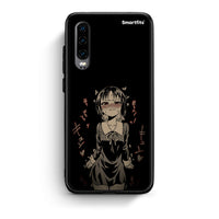 Thumbnail for Huawei P30 Anime Girl θήκη από τη Smartfits με σχέδιο στο πίσω μέρος και μαύρο περίβλημα | Smartphone case with colorful back and black bezels by Smartfits