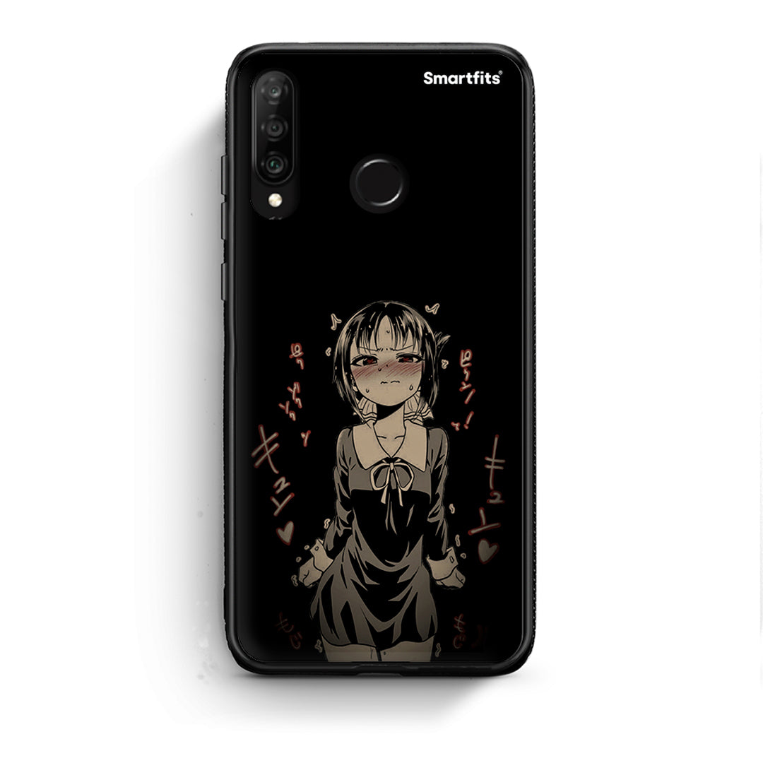 Huawei P30 Lite Anime Girl θήκη από τη Smartfits με σχέδιο στο πίσω μέρος και μαύρο περίβλημα | Smartphone case with colorful back and black bezels by Smartfits