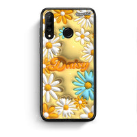 Thumbnail for Huawei P30 Lite Bubble Daisies θήκη από τη Smartfits με σχέδιο στο πίσω μέρος και μαύρο περίβλημα | Smartphone case with colorful back and black bezels by Smartfits