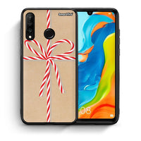 Thumbnail for Θήκη Huawei P30 Lite Christmas Gift από τη Smartfits με σχέδιο στο πίσω μέρος και μαύρο περίβλημα | Huawei P30 Lite Christmas Gift case with colorful back and black bezels