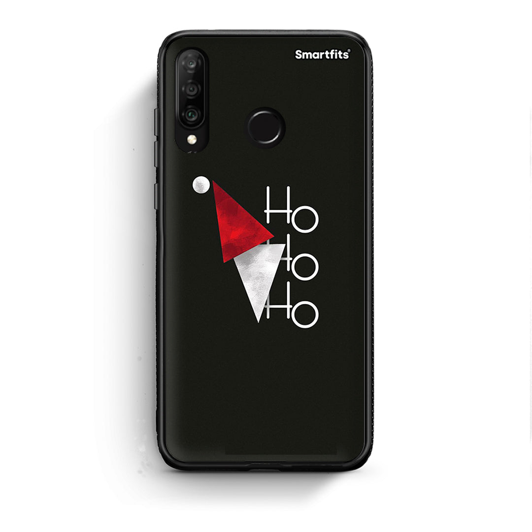 Huawei P30 Lite Minimal Christmas θήκη από τη Smartfits με σχέδιο στο πίσω μέρος και μαύρο περίβλημα | Smartphone case with colorful back and black bezels by Smartfits