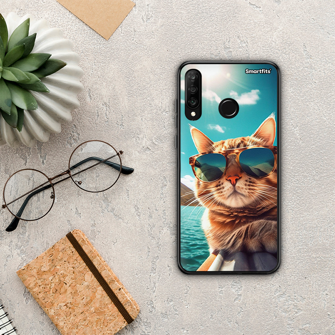 Summer Cat - Huawei P30 Lite case