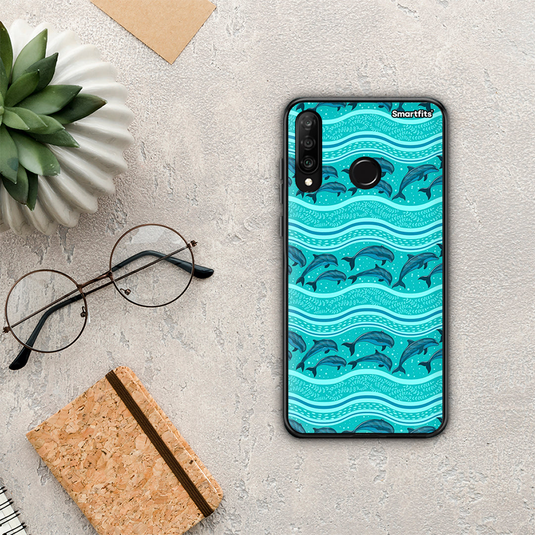 Swimming Dolphins - Huawei P30 Lite case