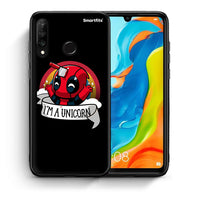 Thumbnail for Θήκη Huawei P30 Lite Unicorn Deadpool από τη Smartfits με σχέδιο στο πίσω μέρος και μαύρο περίβλημα | Huawei P30 Lite Unicorn Deadpool case with colorful back and black bezels