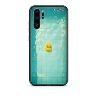 Thumbnail for Huawei P30 Pro Yellow Duck θήκη από τη Smartfits με σχέδιο στο πίσω μέρος και μαύρο περίβλημα | Smartphone case with colorful back and black bezels by Smartfits