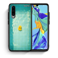 Thumbnail for Θήκη Huawei P30 Yellow Duck από τη Smartfits με σχέδιο στο πίσω μέρος και μαύρο περίβλημα | Huawei P30 Yellow Duck case with colorful back and black bezels