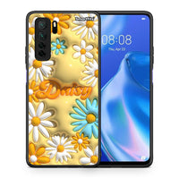 Thumbnail for Θήκη Huawei P40 Lite 5G Bubble Daisies από τη Smartfits με σχέδιο στο πίσω μέρος και μαύρο περίβλημα | Huawei P40 Lite 5G Bubble Daisies Case with Colorful Back and Black Bezels