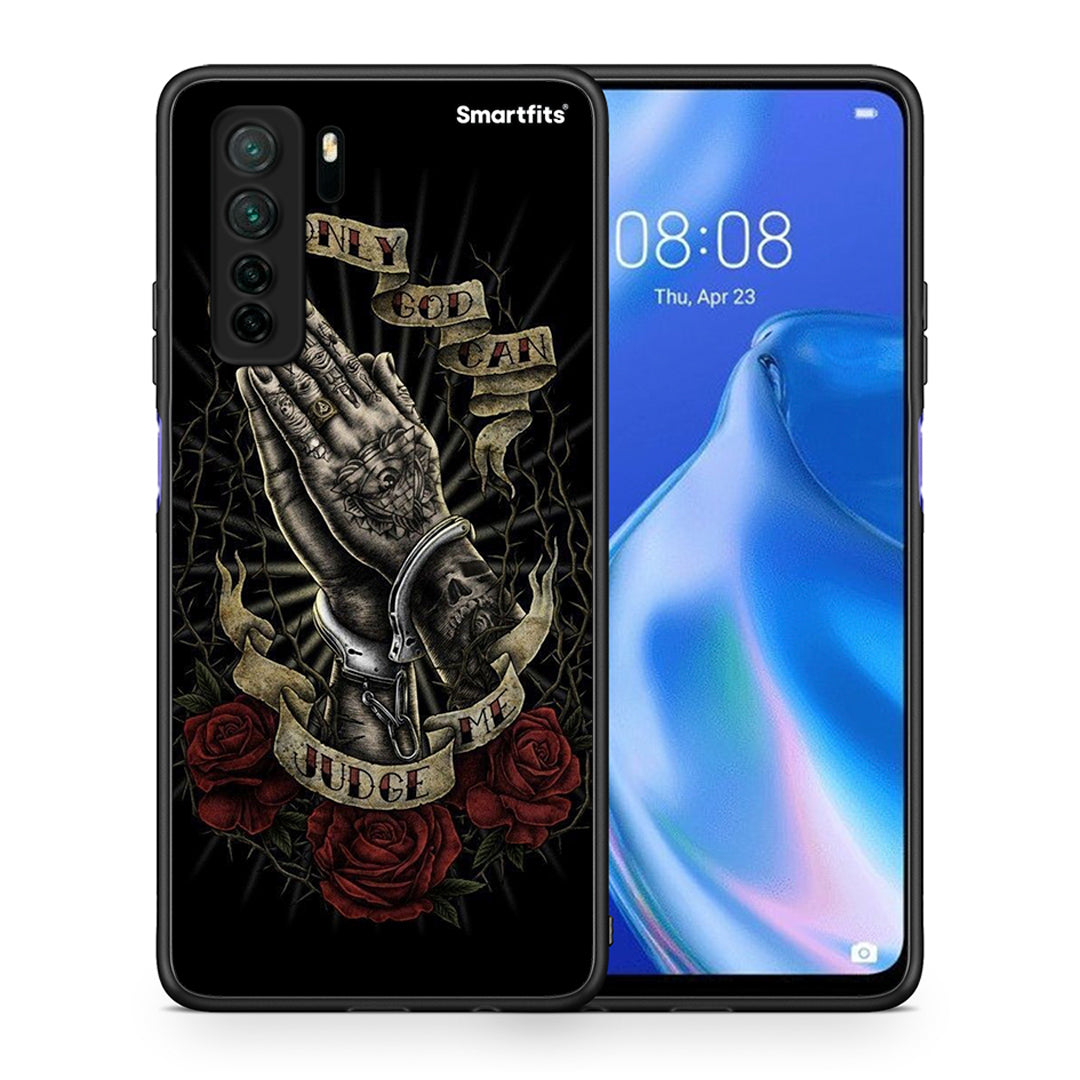 Θήκη Huawei P40 Lite 5G Judge By God από τη Smartfits με σχέδιο στο πίσω μέρος και μαύρο περίβλημα | Huawei P40 Lite 5G Judge By God Case with Colorful Back and Black Bezels