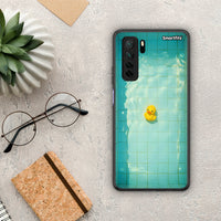 Thumbnail for Θήκη Huawei P40 Lite 5G Yellow Duck από τη Smartfits με σχέδιο στο πίσω μέρος και μαύρο περίβλημα | Huawei P40 Lite 5G Yellow Duck Case with Colorful Back and Black Bezels