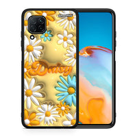 Thumbnail for Θήκη Huawei P40 Lite Bubble Daisies από τη Smartfits με σχέδιο στο πίσω μέρος και μαύρο περίβλημα | Huawei P40 Lite Bubble Daisies case with colorful back and black bezels