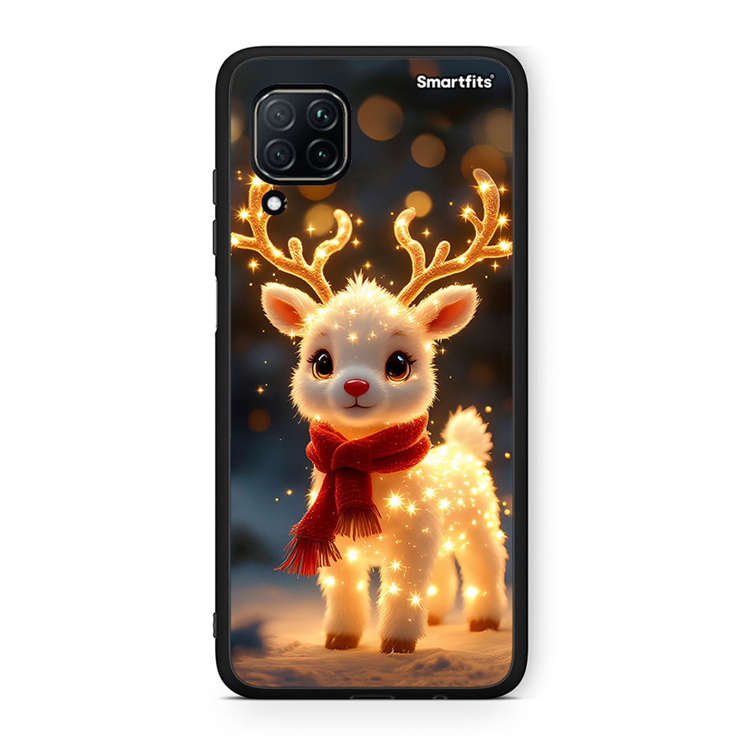 Huawei P40 Lite Christmas Cutie θήκη από τη Smartfits με σχέδιο στο πίσω μέρος και μαύρο περίβλημα | Smartphone case with colorful back and black bezels by Smartfits