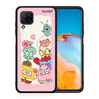 Thumbnail for Θήκη Huawei P40 Lite Cute Companion από τη Smartfits με σχέδιο στο πίσω μέρος και μαύρο περίβλημα | Huawei P40 Lite Cute Companion case with colorful back and black bezels