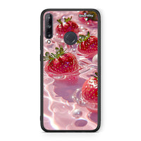 Thumbnail for Huawei P40 Lite E Juicy Strawberries θήκη από τη Smartfits με σχέδιο στο πίσω μέρος και μαύρο περίβλημα | Smartphone case with colorful back and black bezels by Smartfits
