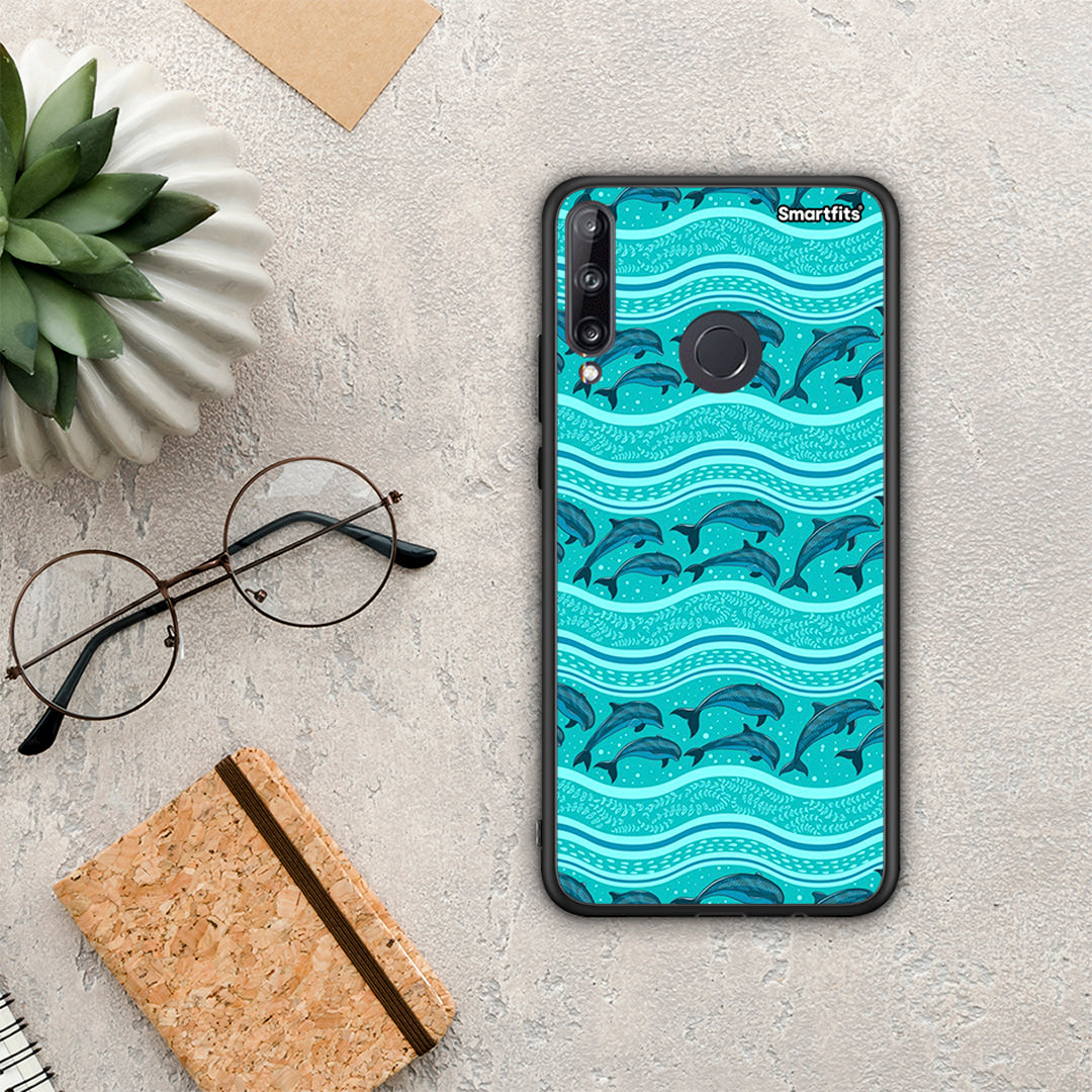 Swimming Dolphins - Huawei P40 Lite E case