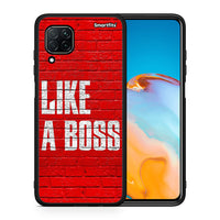 Thumbnail for Θήκη Huawei P40 Lite Like A Boss από τη Smartfits με σχέδιο στο πίσω μέρος και μαύρο περίβλημα | Huawei P40 Lite Like A Boss case with colorful back and black bezels