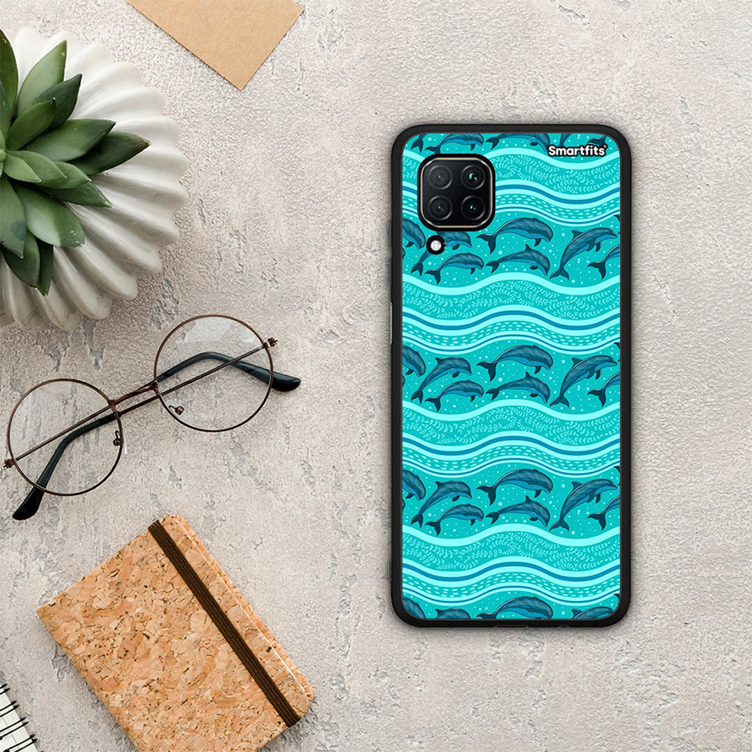 Swimming Dolphins - Huawei P40 Lite case