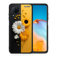 Thumbnail for Θήκη Huawei P40 Lite Yellow Daisies από τη Smartfits με σχέδιο στο πίσω μέρος και μαύρο περίβλημα | Huawei P40 Lite Yellow Daisies case with colorful back and black bezels