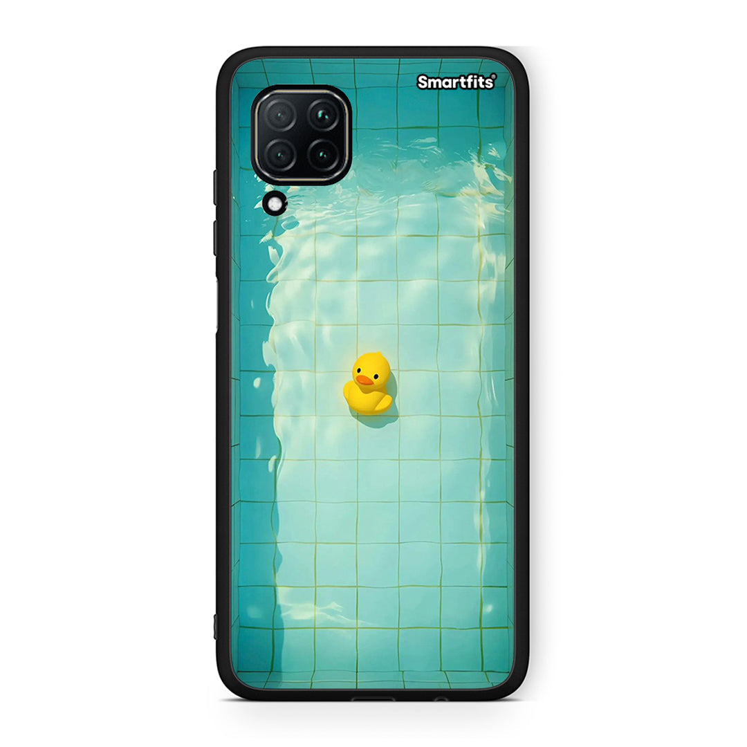 Huawei P40 Lite Yellow Duck θήκη από τη Smartfits με σχέδιο στο πίσω μέρος και μαύρο περίβλημα | Smartphone case with colorful back and black bezels by Smartfits