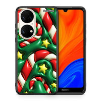 Thumbnail for Θήκη Huawei P50 Christmas Bubbles από τη Smartfits με σχέδιο στο πίσω μέρος και μαύρο περίβλημα | Huawei P50 Christmas Bubbles case with colorful back and black bezels