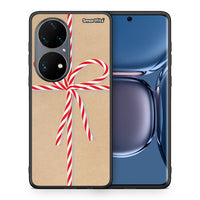 Thumbnail for Θήκη Huawei P50 Pro Christmas Gift από τη Smartfits με σχέδιο στο πίσω μέρος και μαύρο περίβλημα | Huawei P50 Pro Christmas Gift case with colorful back and black bezels