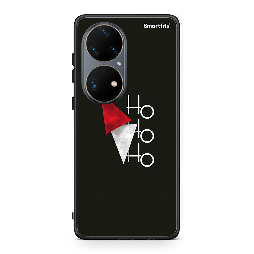 Huawei P50 Pro Minimal Christmas θήκη από τη Smartfits με σχέδιο στο πίσω μέρος και μαύρο περίβλημα | Smartphone case with colorful back and black bezels by Smartfits