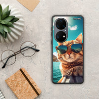 Thumbnail for Summer Cat - Huawei P50 Pro case