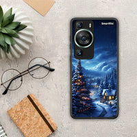 Thumbnail for Θήκη Huawei P60 Christmas Scenery από τη Smartfits με σχέδιο στο πίσω μέρος και μαύρο περίβλημα | Huawei P60 Christmas Scenery Case with Colorful Back and Black Bezels