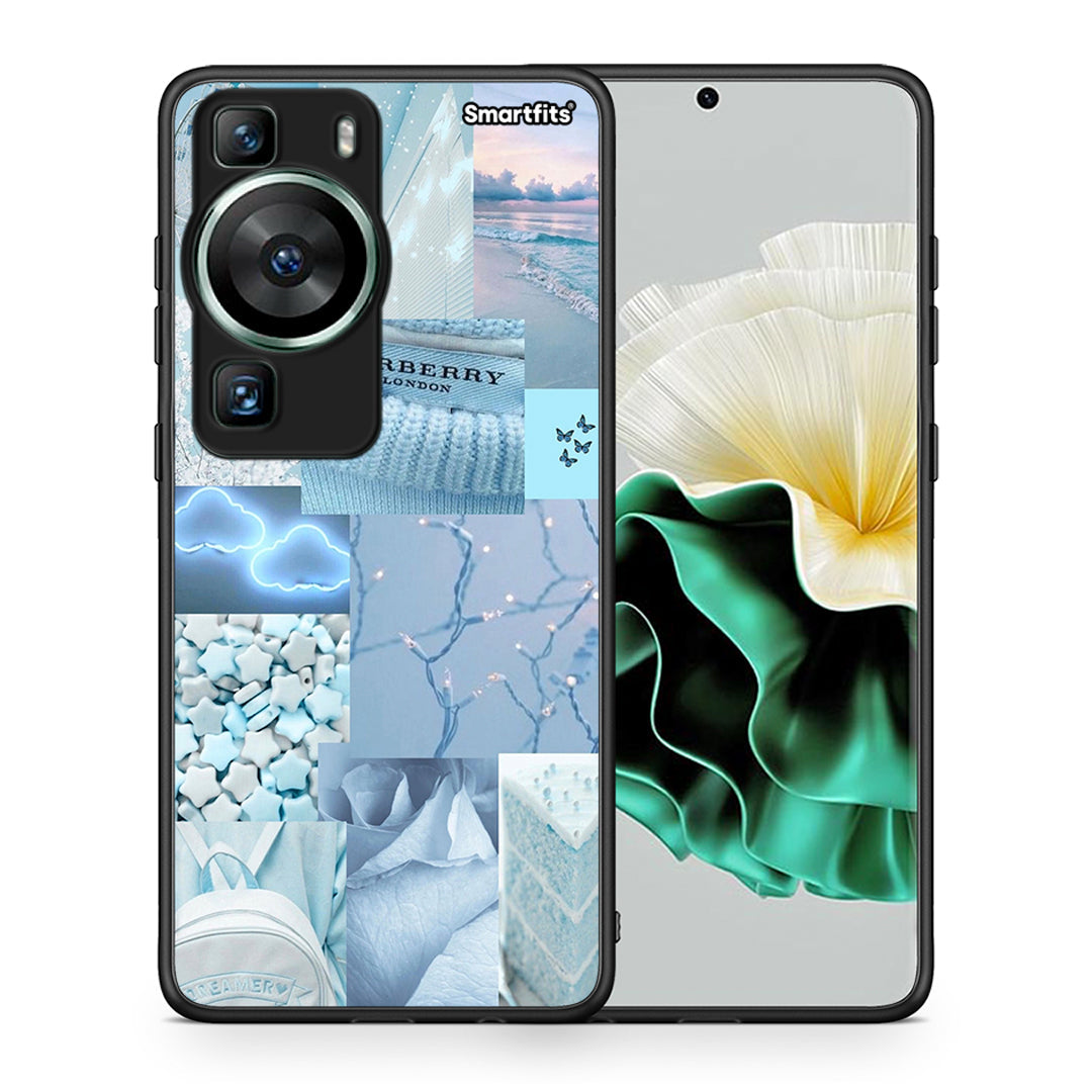 Θήκη Huawei P60 Ciel Aesthetic Collage από τη Smartfits με σχέδιο στο πίσω μέρος και μαύρο περίβλημα | Huawei P60 Ciel Aesthetic Collage Case with Colorful Back and Black Bezels