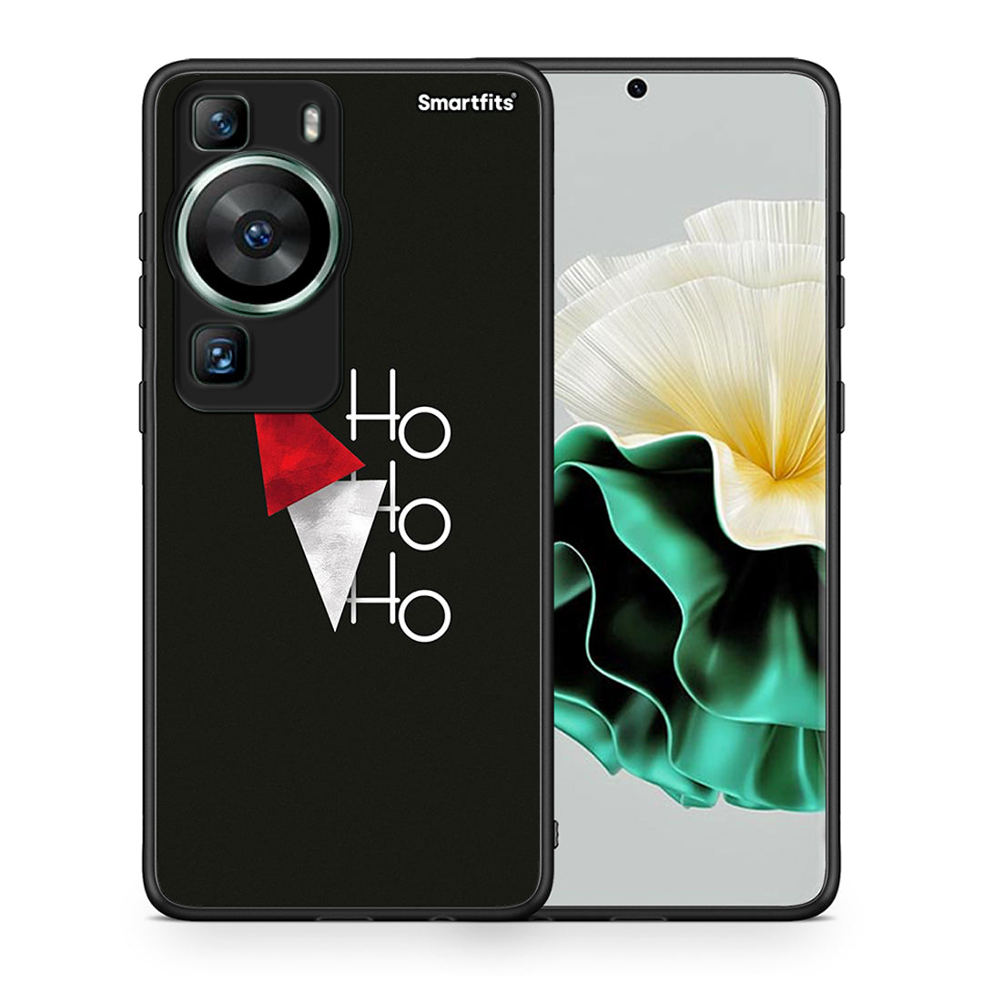 Θήκη Huawei P60 Minimal Christmas από τη Smartfits με σχέδιο στο πίσω μέρος και μαύρο περίβλημα | Huawei P60 Minimal Christmas Case with Colorful Back and Black Bezels