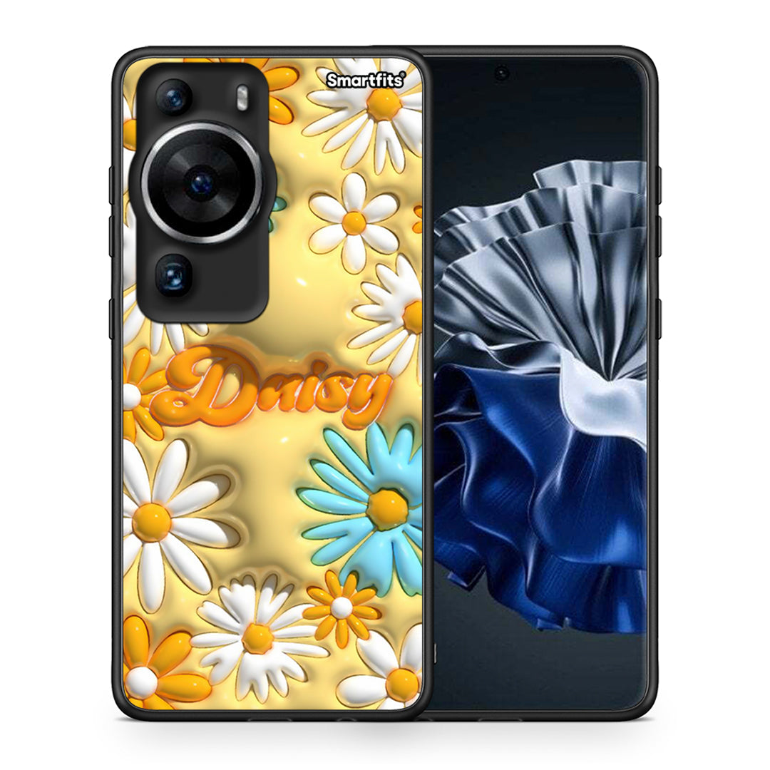 Θήκη Huawei P60 Pro Bubble Daisies από τη Smartfits με σχέδιο στο πίσω μέρος και μαύρο περίβλημα | Huawei P60 Pro Bubble Daisies Case with Colorful Back and Black Bezels