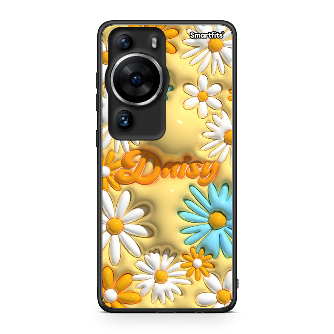 Θήκη Huawei P60 Pro Bubble Daisies από τη Smartfits με σχέδιο στο πίσω μέρος και μαύρο περίβλημα | Huawei P60 Pro Bubble Daisies Case with Colorful Back and Black Bezels