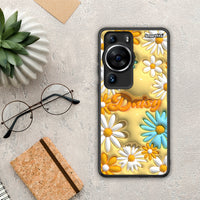 Thumbnail for Θήκη Huawei P60 Pro Bubble Daisies από τη Smartfits με σχέδιο στο πίσω μέρος και μαύρο περίβλημα | Huawei P60 Pro Bubble Daisies Case with Colorful Back and Black Bezels