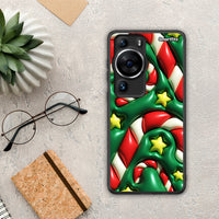 Thumbnail for Θήκη Huawei P60 Pro Christmas Bubbles από τη Smartfits με σχέδιο στο πίσω μέρος και μαύρο περίβλημα | Huawei P60 Pro Christmas Bubbles Case with Colorful Back and Black Bezels