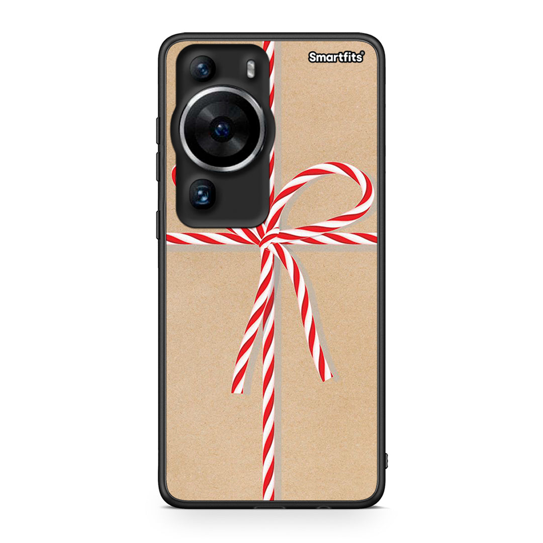 Θήκη Huawei P60 Pro Christmas Gift από τη Smartfits με σχέδιο στο πίσω μέρος και μαύρο περίβλημα | Huawei P60 Pro Christmas Gift Case with Colorful Back and Black Bezels