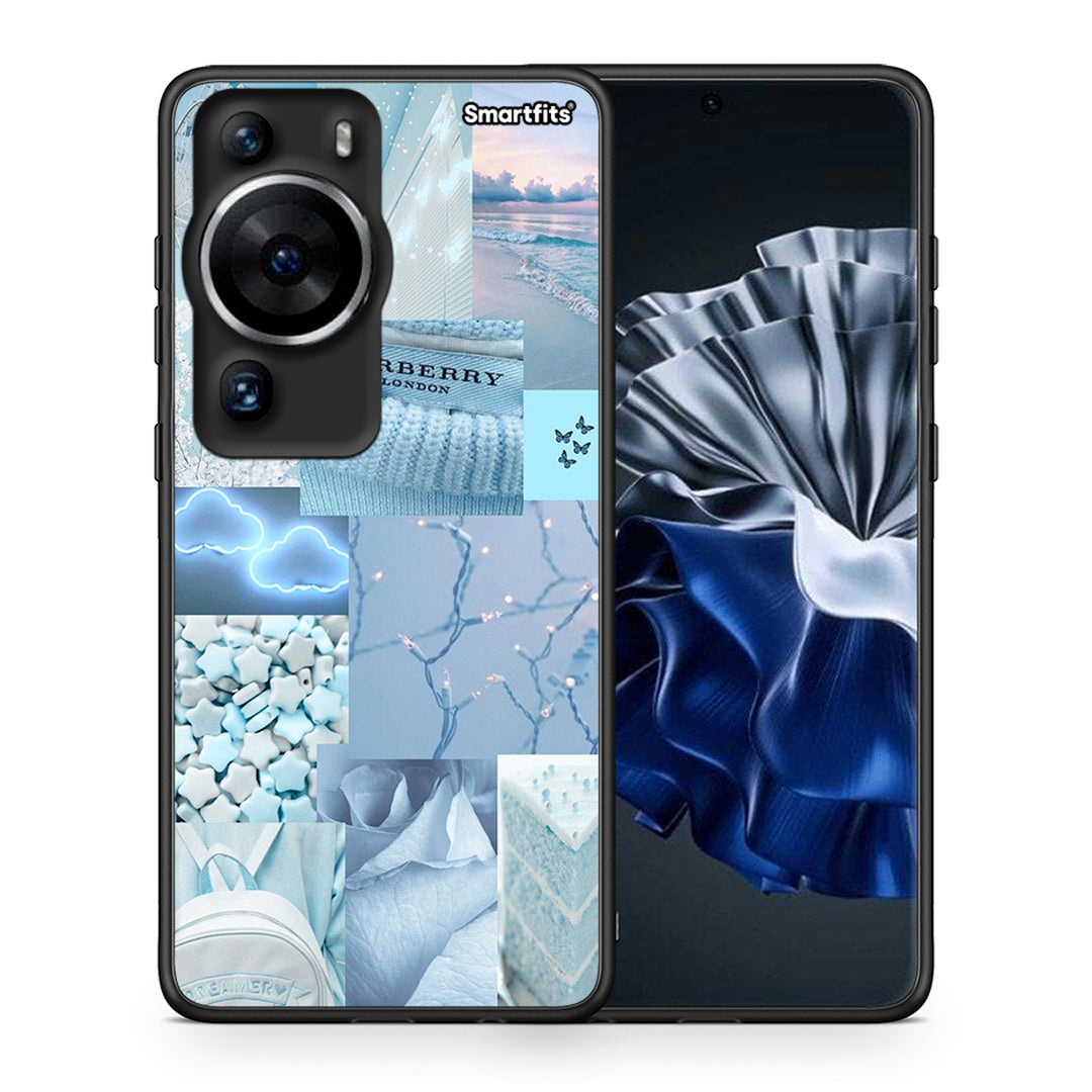 Θήκη Huawei P60 Pro Ciel Aesthetic Collage από τη Smartfits με σχέδιο στο πίσω μέρος και μαύρο περίβλημα | Huawei P60 Pro Ciel Aesthetic Collage Case with Colorful Back and Black Bezels