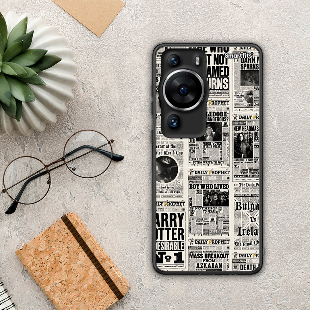 Θήκη Huawei P60 Pro Harry Paper από τη Smartfits με σχέδιο στο πίσω μέρος και μαύρο περίβλημα | Huawei P60 Pro Harry Paper Case with Colorful Back and Black Bezels