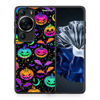 Thumbnail for Θήκη Huawei P60 Pro Neon Halloween από τη Smartfits με σχέδιο στο πίσω μέρος και μαύρο περίβλημα | Huawei P60 Pro Neon Halloween Case with Colorful Back and Black Bezels