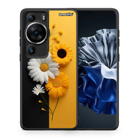 Thumbnail for Θήκη Huawei P60 Pro Yellow Daisies από τη Smartfits με σχέδιο στο πίσω μέρος και μαύρο περίβλημα | Huawei P60 Pro Yellow Daisies Case with Colorful Back and Black Bezels