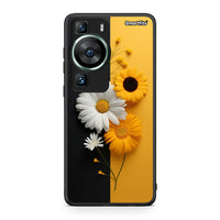 Thumbnail for Θήκη Huawei P60 Yellow Daisies από τη Smartfits με σχέδιο στο πίσω μέρος και μαύρο περίβλημα | Huawei P60 Yellow Daisies Case with Colorful Back and Black Bezels