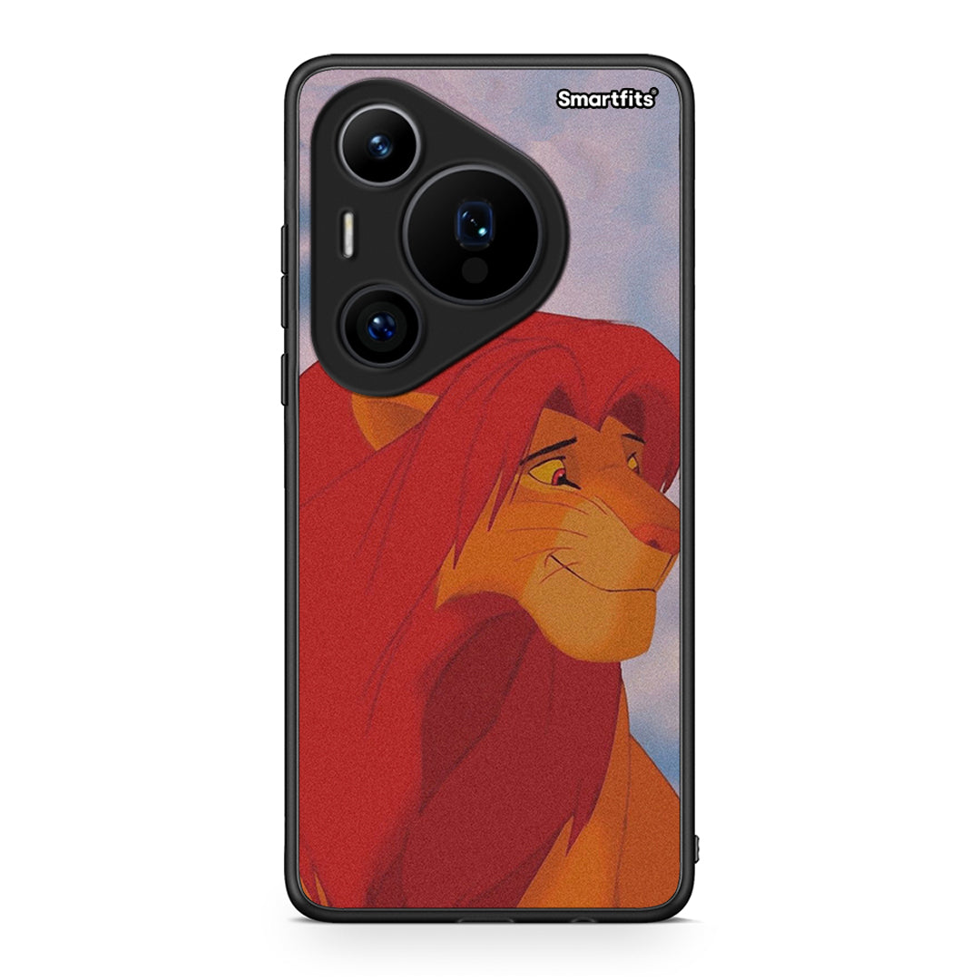 Huawei Pura 70 Pro / 70 Pro+ Lion Love 1 Θήκη Αγίου Βαλεντίνου από τη Smartfits με σχέδιο στο πίσω μέρος και μαύρο περίβλημα | Smartphone case with colorful back and black bezels by Smartfits