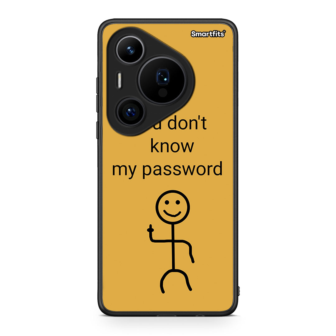 Huawei Pura 70 Pro / 70 Pro+ My Password Θήκη από τη Smartfits με σχέδιο στο πίσω μέρος και μαύρο περίβλημα | Smartphone case with colorful back and black bezels by Smartfits