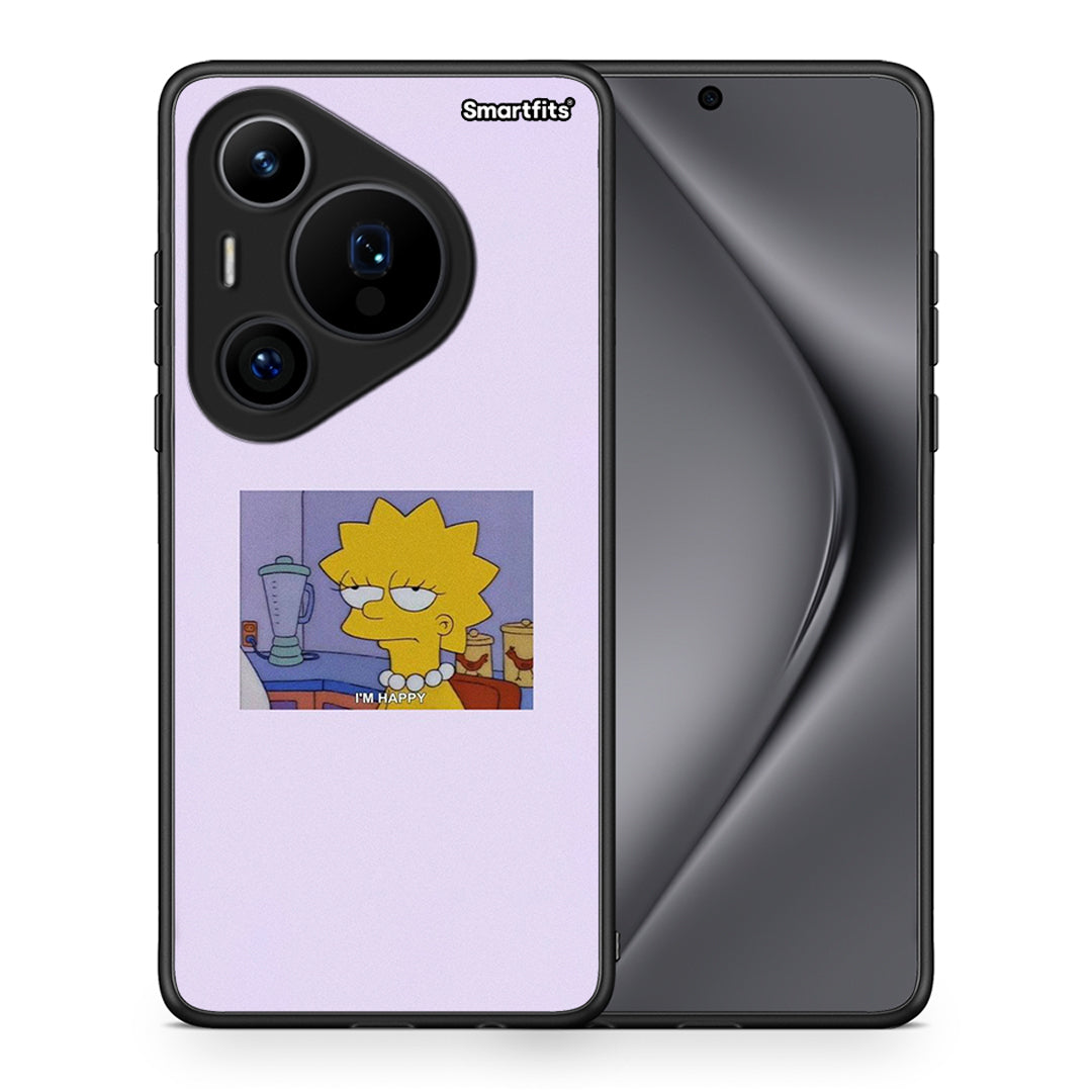 Θήκη Huawei Pura 70 Pro / 70 Pro+ So Happy από τη Smartfits με σχέδιο στο πίσω μέρος και μαύρο περίβλημα | Huawei Pura 70 Pro / 70 Pro+ So Happy case with colorful back and black bezels