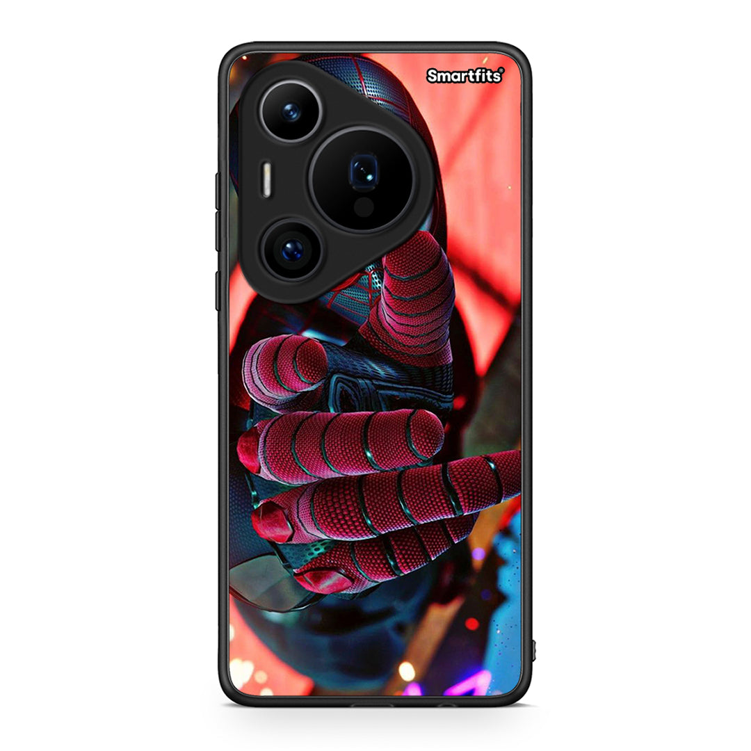 Huawei Pura 70 Pro / 70 Pro+ Spider Hand Θήκη από τη Smartfits με σχέδιο στο πίσω μέρος και μαύρο περίβλημα | Smartphone case with colorful back and black bezels by Smartfits