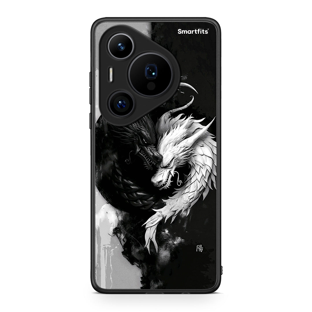 Huawei Pura 70 Pro / 70 Pro+ Yin Yang Θήκη από τη Smartfits με σχέδιο στο πίσω μέρος και μαύρο περίβλημα | Smartphone case with colorful back and black bezels by Smartfits