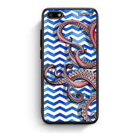 Thumbnail for Huawei Y5 2018 Chevron Devilfish θήκη από τη Smartfits με σχέδιο στο πίσω μέρος και μαύρο περίβλημα | Smartphone case with colorful back and black bezels by Smartfits