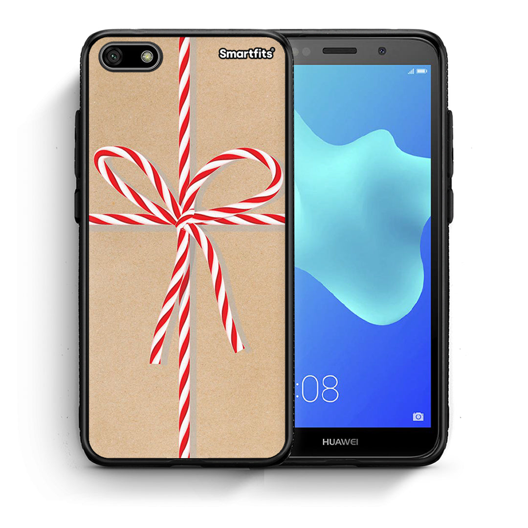 Θήκη Huawei Y5 2018/Honor 7S Christmas Gift από τη Smartfits με σχέδιο στο πίσω μέρος και μαύρο περίβλημα | Huawei Y5 2018/Honor 7S Christmas Gift case with colorful back and black bezels